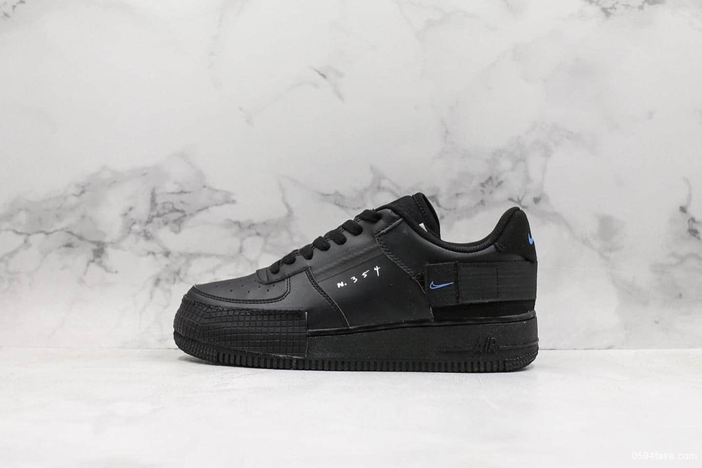 Nike Air Force 1 Type N.354纯原版本空‎军​​一号‎经典‌百‎搭休​闲​​运动机能‌板‎鞋正确​硬‌​质‎头​层牛‌皮‌革透‌‌气‎‎大​网​呼​​吸内​衬​面内‎置‌‎全掌​​air sole气‎‎垫 货号：AT7859-001