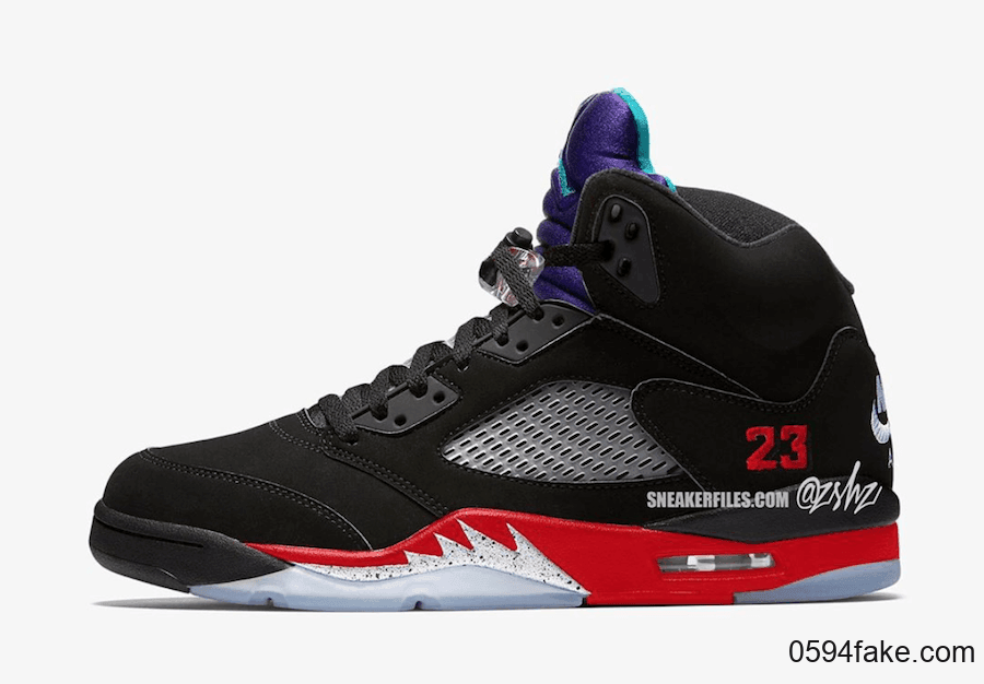 庆祝Air Jordan 5诞生30周年！全新配色“Top 3”首度曝光！ 货号：CZ1786-001