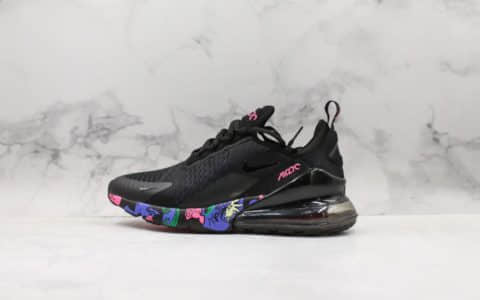 耐克Nike Air Max 270公司级版本夏威夷黑彩配色官方主推原档案数据开发原盒原标真实小潘气垫 货号：AH8050-010