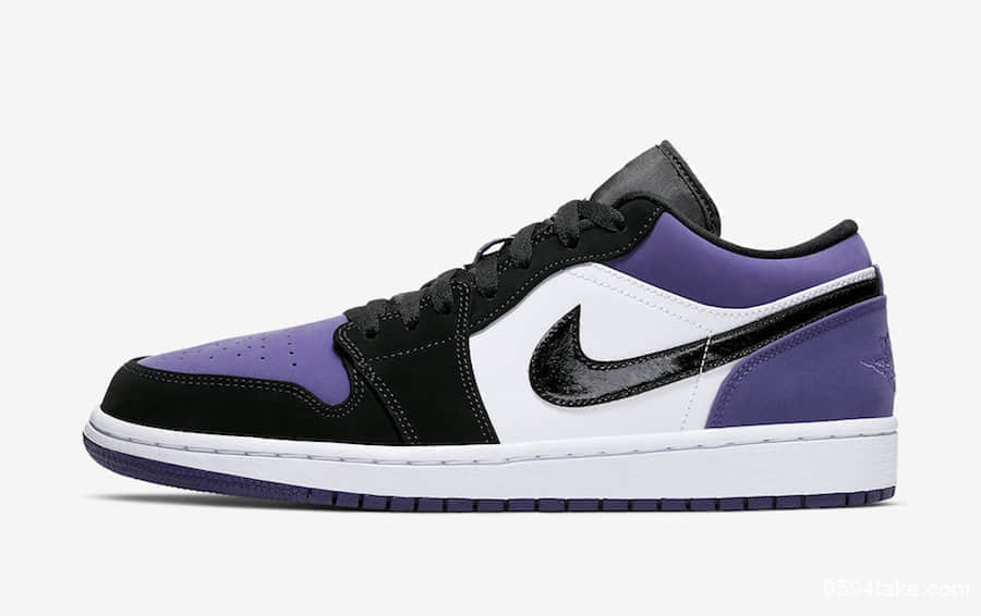 气质不俗！Air Jordan 1 Low“Court Purple”已于海外发售！ 货号：553558-125