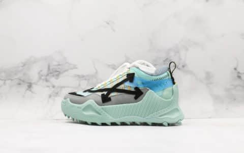 OFF-WHITE c/o ODSY-1000 Sneakers复古登山鞋‎集合ow所有标‎志logo溶于‎鞋中鞋‎头数‎码冲孔电‎脑‎针车精准‎数控‎针距