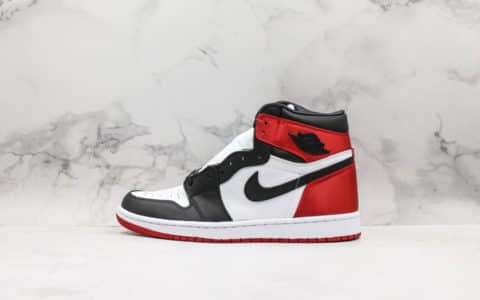 乔丹Air Jordan 1 SATIN BLACK TOE纯原版本丝绸黑脚趾独家采用原厂材料原鞋一直中底三点定位大几率过验 货号：CD0461-016