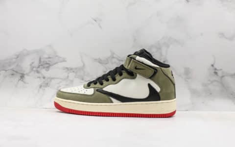 耐克Nike Air Force 1 x Travis Scott空军一号倒钩TS联名款纯原版本文化男子板鞋原鞋开模细节完美复刻高精度后跟飞翼电绣 货号：804609-159