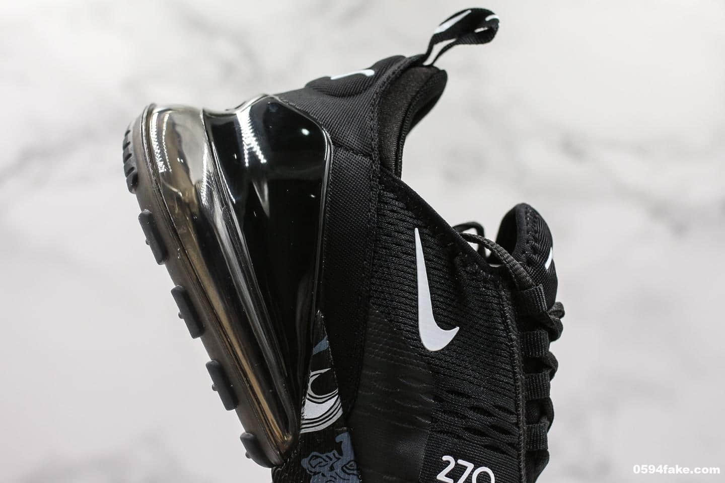 耐克Nike Air Max 270公司级版本夏威夷黑白配色原鞋开模一比一打造外围实体可充正操作 货号：AH8050-011