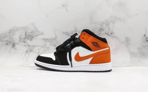 乔丹Air Jordan 1 Mid AJ1乔1中帮小扣碎中性文化篮球鞋全新批次原档案数据开发 货号：554724-058