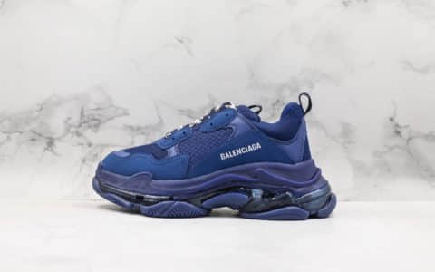 巴黎世家Balenciaga Triple S二代纯原版本全新配色气垫老爹鞋独家原厂材料组装权威实拍