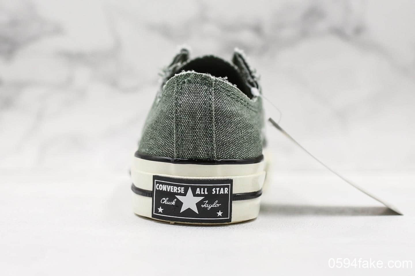 匡威Converse Chuck Taylor All Star低帮帆布鞋男女同款真标硫化工艺聚氨酯硅蓝PU中底 货号：164597C