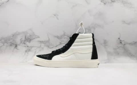 万斯Footpatrol x Vans Vault联名防毒面具真标麂皮阴阳鞋底系列硫化双色围条高帮帆布鞋