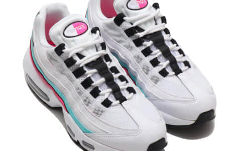 Nike Air Max 95新配色曝光！粉蓝撞色条纹吸睛利器！ 货号：307960-117