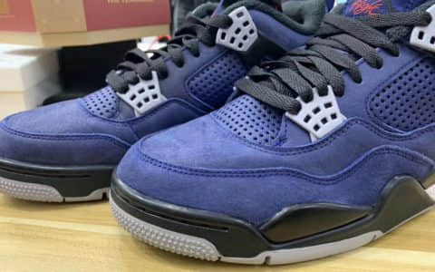 羊毛衬里温暖过冬天！Air Jordan 4 WNTR“Loyal Blue”将于12月2日发售！ 货号：CQ9597-401