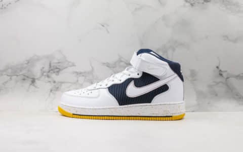 耐克Nike Air Force 1 '07公司级版本空军一号经典低帮百搭休闲运动板鞋蓝黄白内置全掌气垫 货号：596728-306