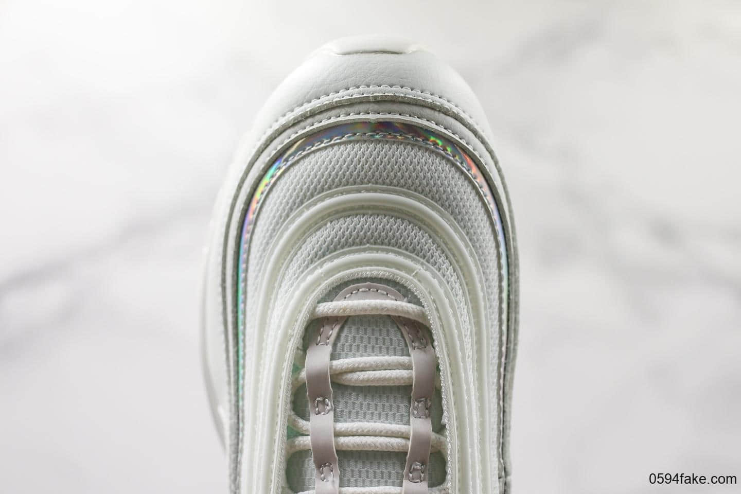 耐克Nike AIR Max 97纯原版本白镭射子弹复古全掌气垫休闲运动鞋原盒原标原鞋开模 货号：CJ9706-100