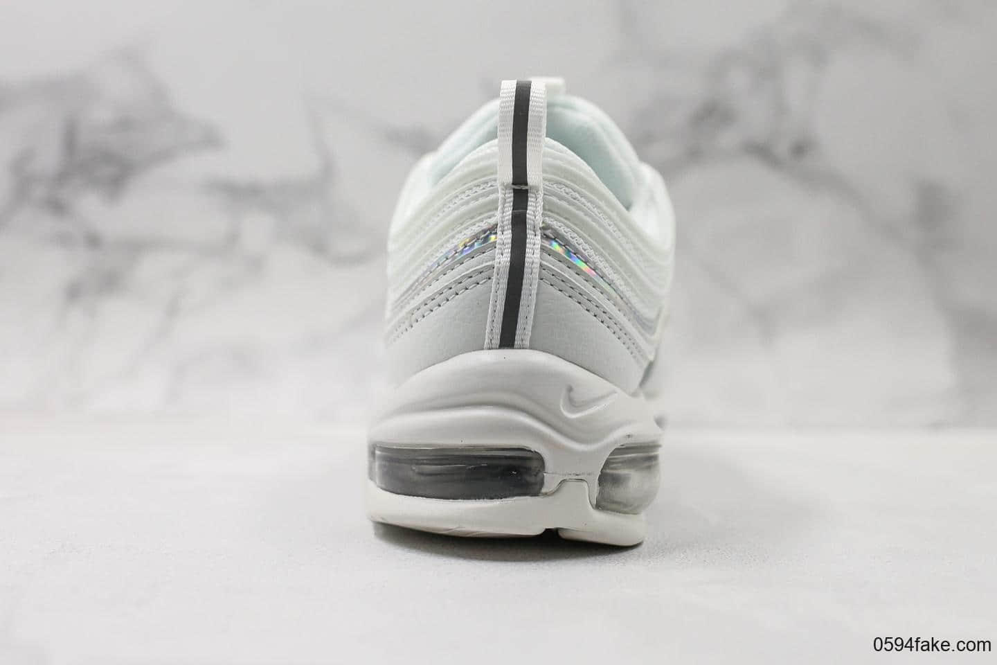 耐克Nike AIR Max 97纯原版本白镭射子弹复古全掌气垫休闲运动鞋原盒原标原鞋开模 货号：CJ9706-100