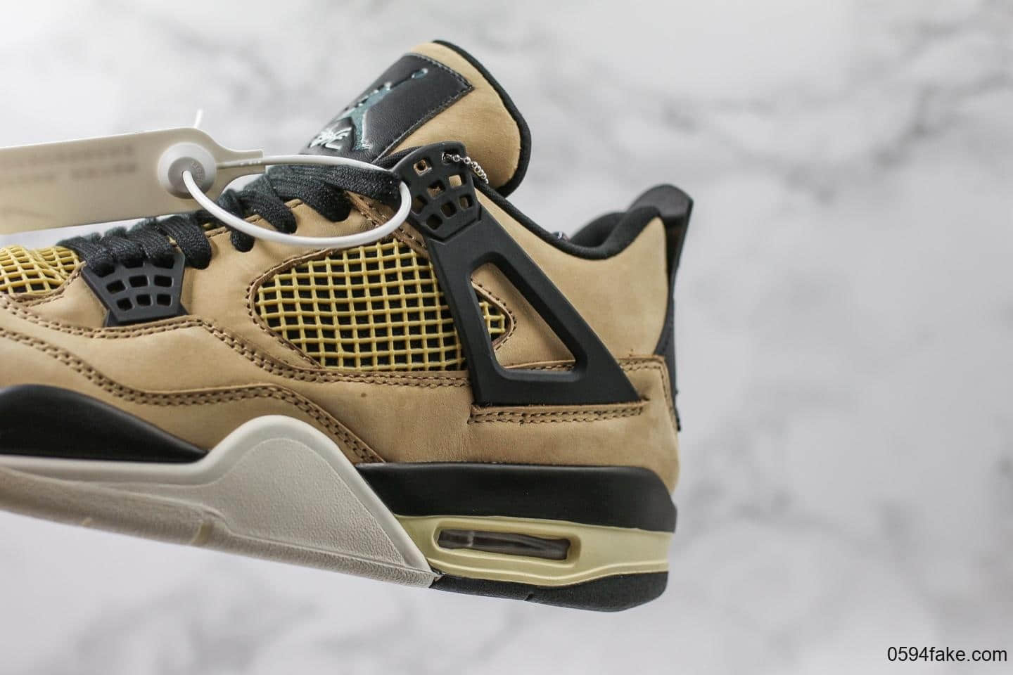 乔丹Air Jordan 4 Mushroom纯原版本AJ4珍珠奶茶配色全新来袭原盒原标原鞋开模 货号：AQ9129-200