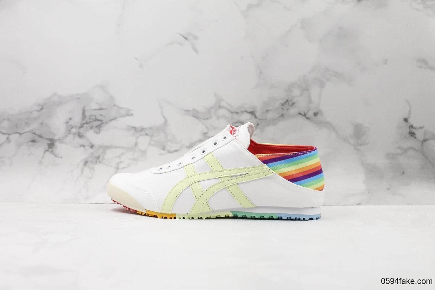 亚瑟士Asics Onitsuka Tiger鬼冢虎夏日一脚蹬公司级版本日系轻便运动休闲鞋 货号：1183A502-100