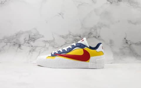 耐克Sacai X Nike Blazer with Dunk联名款开拓者解构低帮公司级版本原鞋开模无色差皮革材质原装抽屉礼盒