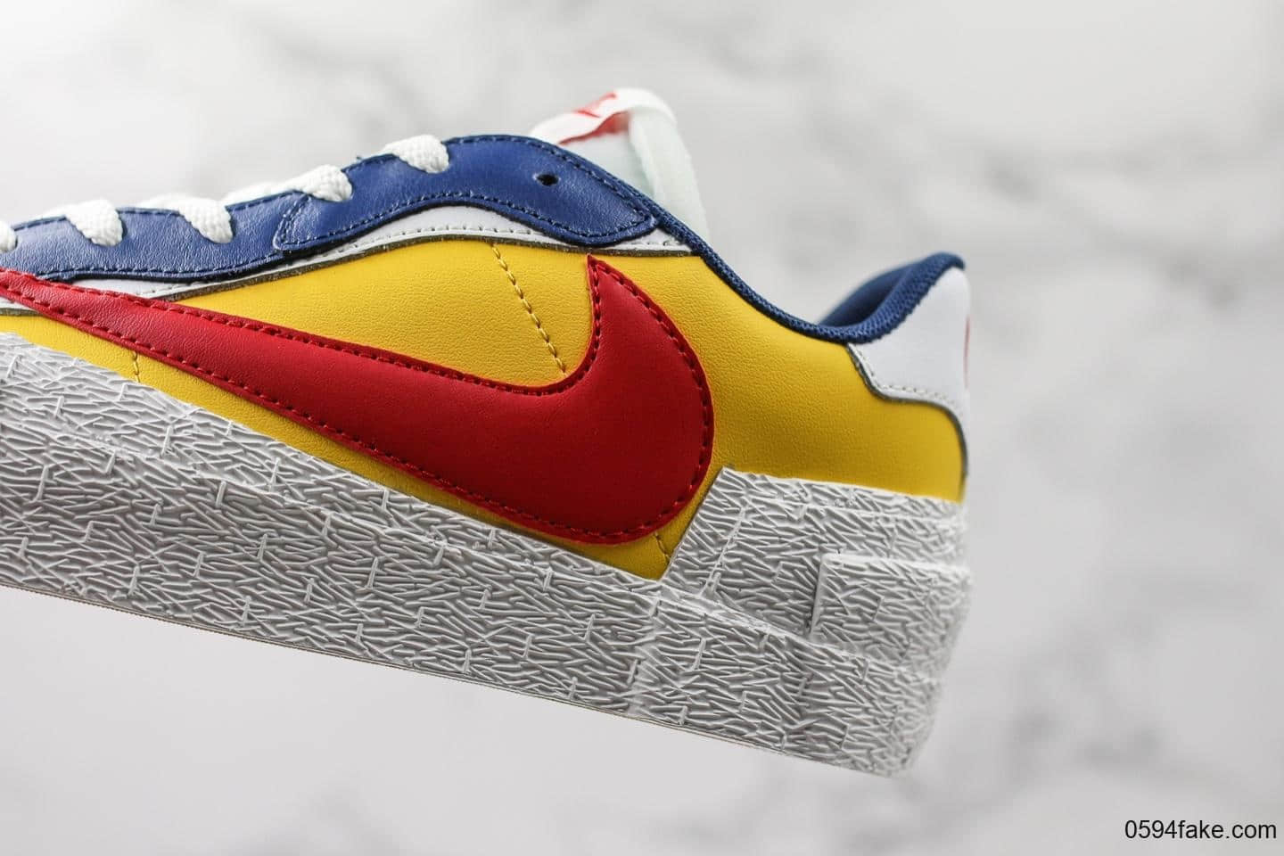 耐克Sacai X Nike Blazer with Dunk联名款开拓者解构低帮公司级版本原鞋开模无色差皮革材质原装抽屉礼盒