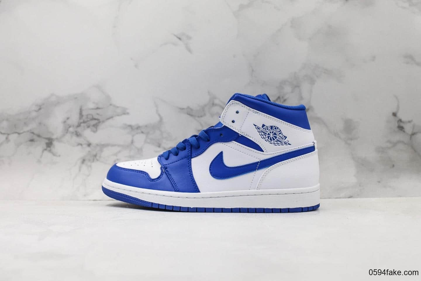 乔丹Air Jordan 1 Hyper Royal纯原版本AJ1新白蓝配色原厂纸板调整修改原厂模具飞翼立体打印 货号：554724-114