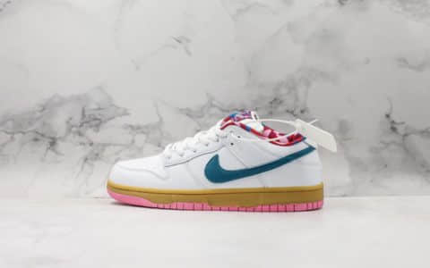 耐克NIKE SB DUNK LOW X PARRA艺术家联名纯原版本SB板鞋蓝粉毛绒区别市面通货版本 货号：CN4504-108