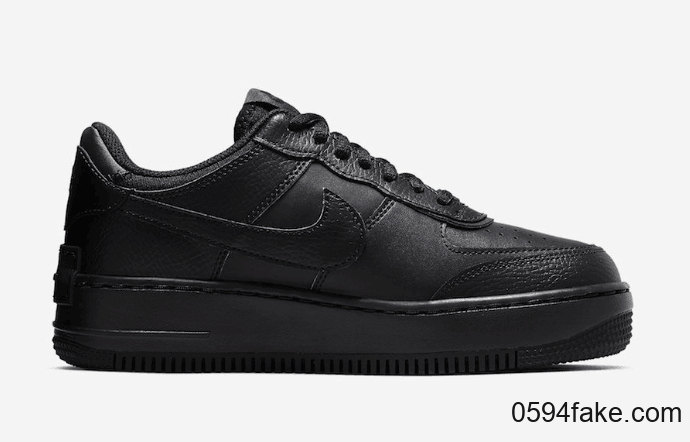 酷炫黑武士配色！这双Nike Air Force 1 Shadow“ Triple Black”闭眼入！ 货号：CI0919-001