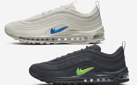 Nike Air Max 97也玩堆叠Swoosh了！新曝黑灰配色！这两个配色我全要了！