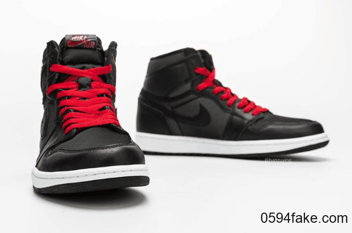 Air Jordan 1“ Black Satin”最新实物图释出！将于明年1月18日发售！ 货号：555088-060