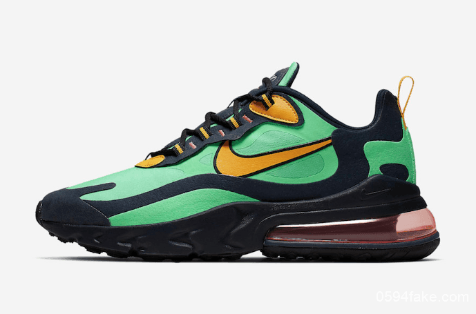 抢眼撞色！Nike Air Max 270 React“Electro Green”将于9月6日发售！ 货号：AO4971-300