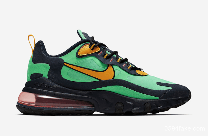 抢眼撞色！Nike Air Max 270 React“Electro Green”将于9月6日发售！ 货号：AO4971-300