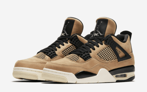 Air Jordan 4 “Mushroom”官图释出！来一双”珍珠奶茶“鞋吗？ 货号：AQ9129-200