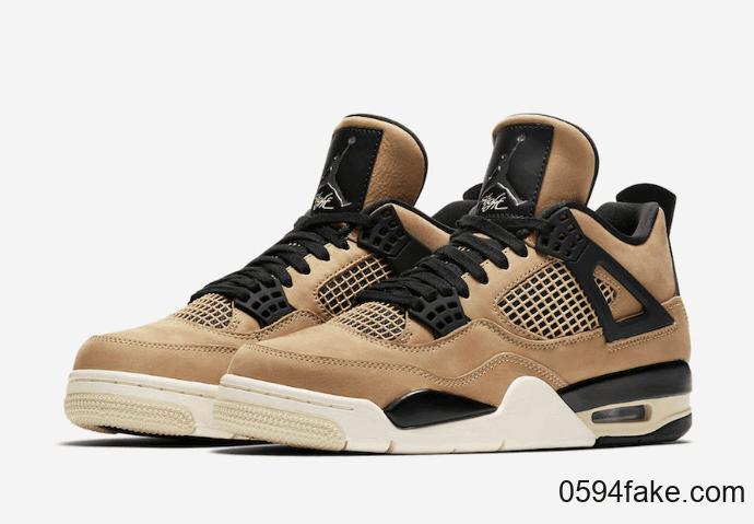 Air Jordan 4 “Mushroom”官图释出！来一双”珍珠奶茶“鞋吗？ 货号：AQ9129-200