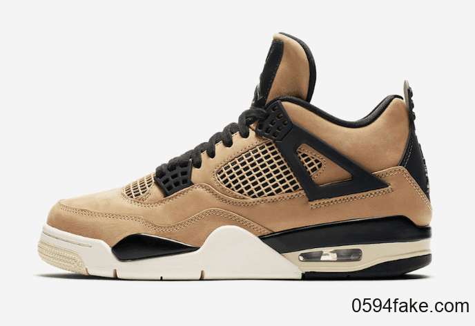 Air Jordan 4 “Mushroom”官图释出！来一双”珍珠奶茶“鞋吗？ 货号：AQ9129-200