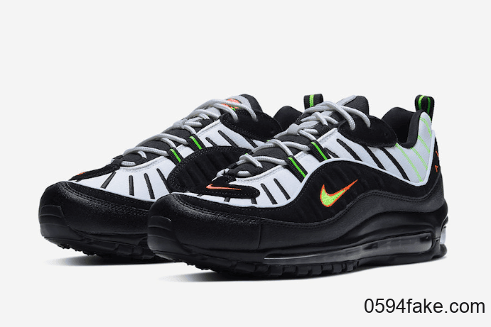 亮眼荧光色细节！Air Max 98新配色即将发售！ 货号：640744-015