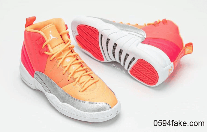 Air Jordan 12 GS “Hot Punch”释出实物图！ 货号：510815-601