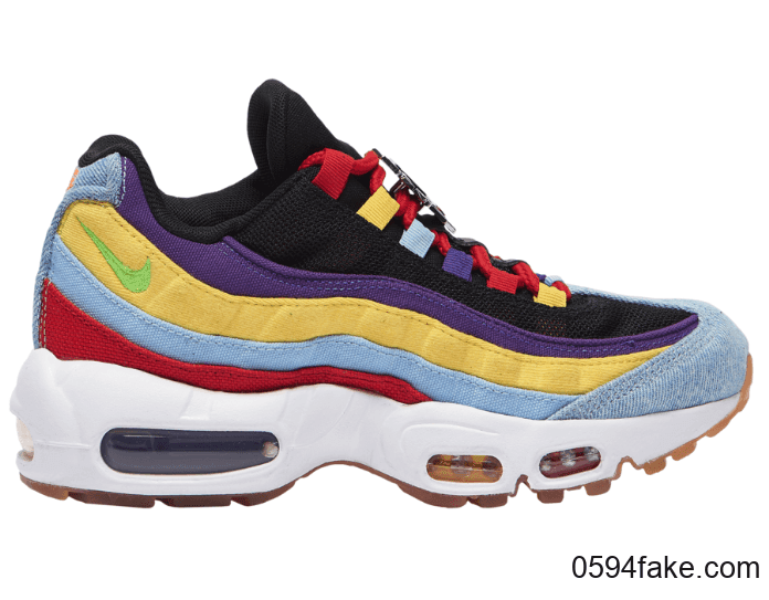 多彩波浪条纹！Air Max 95全新配色将于9月26日发售！ 货号：CK5669-400