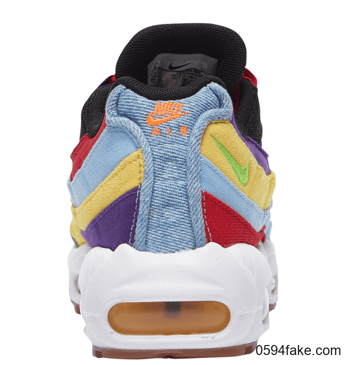 多彩波浪条纹！Air Max 95全新配色将于9月26日发售！ 货号：CK5669-400