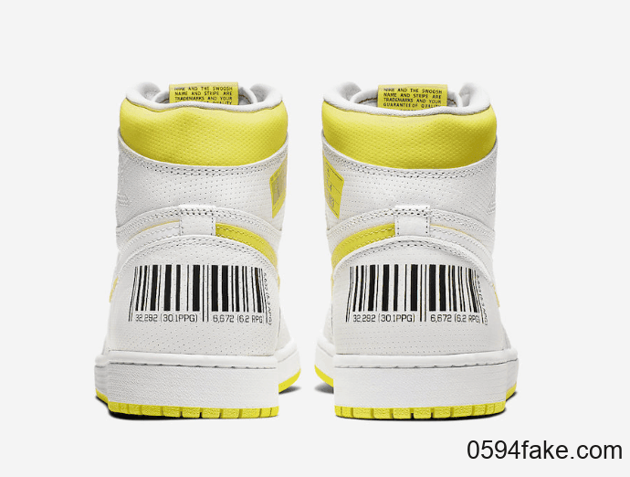 条形码Air Jordan 1 “First Class Flight”释出官图！ 货号：555088-170