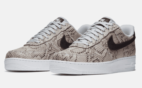 鞋面布满蛇纹！这双Air Force 1“Snakeskin”复古又狂野！