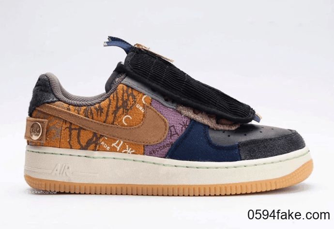 将拼接玩到极致！全新Travis Scott x Nike Air Force 1 Low将于11月发售！ 货号：CN2405-900