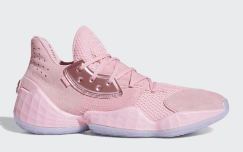 这个粉色直戳少女心！adidas Harden Vol.4“ Pink Lemonade”将于10月26日发售！ 货号：F97188