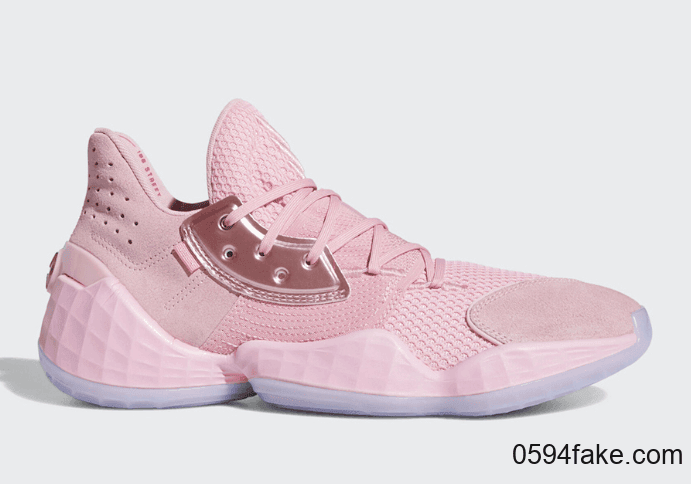 这个粉色直戳少女心！adidas Harden Vol.4“ Pink Lemonade”将于10月26日发售！ 货号：F97188