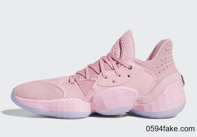 这个粉色直戳少女心！adidas Harden Vol.4“ Pink Lemonade”将于10月26日发售！ 货号：F97188