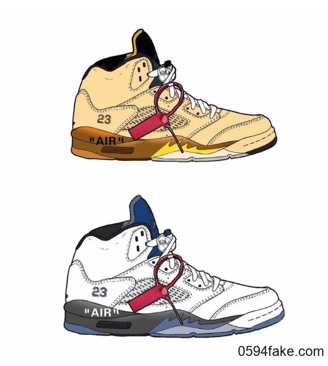 Off-White x Air Jordan 5联名即将来袭！准备好掏空钱包了吗？