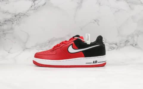 耐克Nike Air Force 1 '07 LV8 1“Mystic Red”海外限定配色红黑公司级原楦开发原装硬质牛剖层移模革 货号：AO2439-600