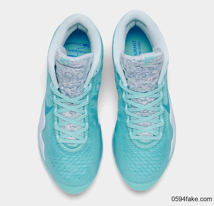 清爽蓝色调！这双Nike KD 12你打几分？ 货号：AR4229-400