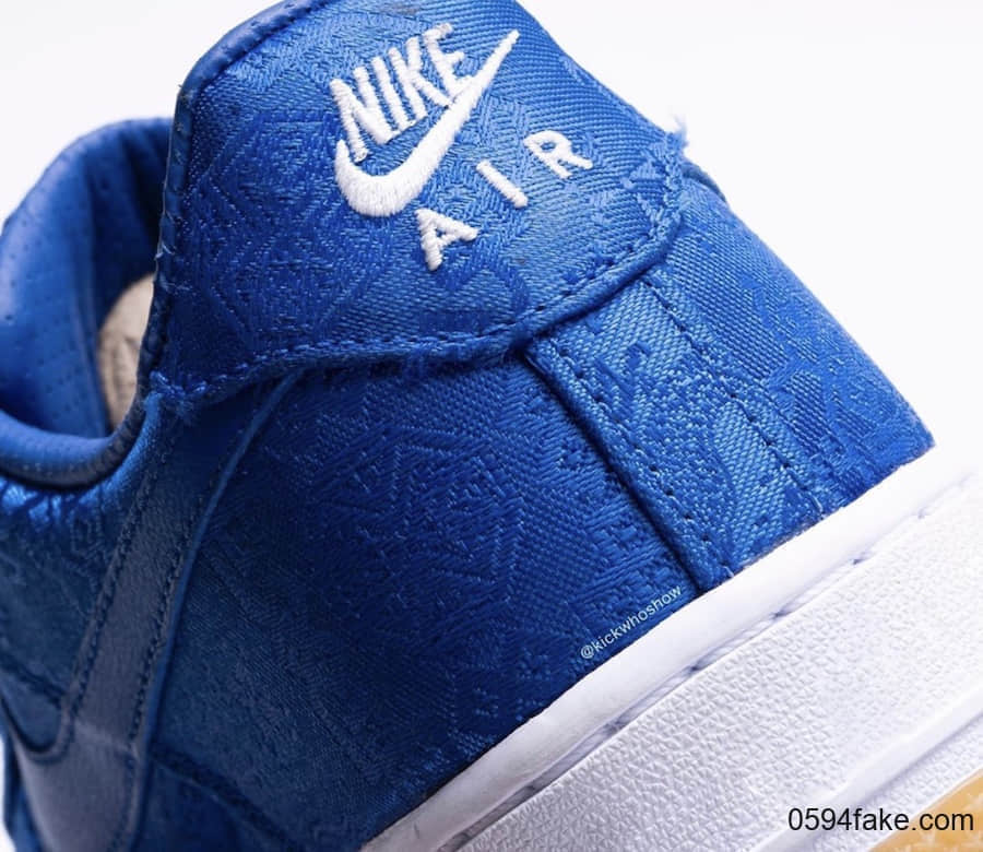 CLOT x Nike Air Force 1蓝丝绸最新实物图曝光！你期待吗？ 货号：CJ5290-400