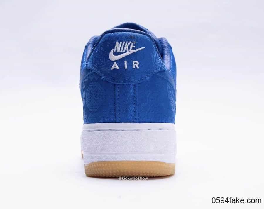 CLOT x Nike Air Force 1蓝丝绸最新实物图曝光！你期待吗？ 货号：CJ5290-400