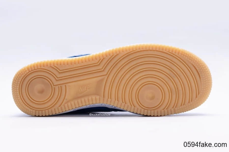 CLOT x Nike Air Force 1蓝丝绸最新实物图曝光！你期待吗？ 货号：CJ5290-400