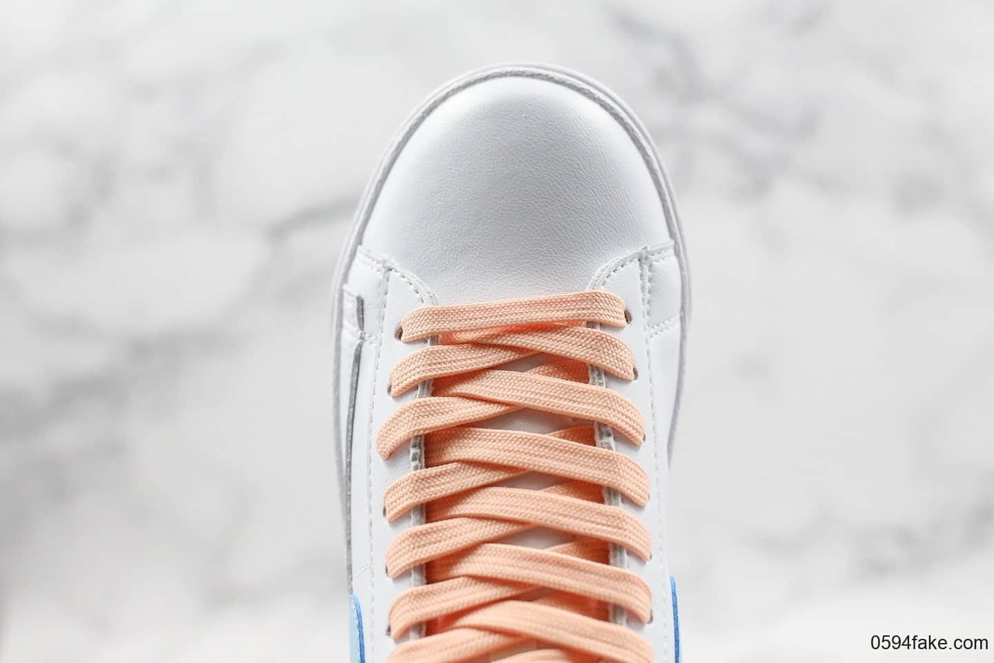 耐克Nike Blazer Mid Vintage Suede开拓者中帮板鞋橙蓝真标优质原楦开发版型无色差皮革材质 货号：AV9376-604