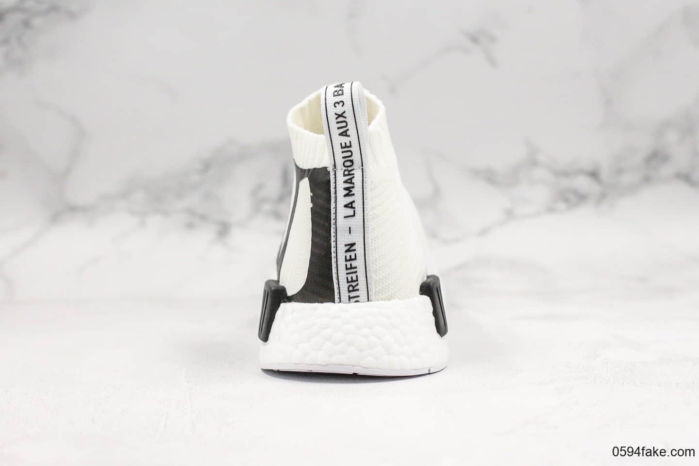 阿迪达斯Adidas NMD CS1 PK Cloud White袜子鞋纯原版本大号NMD印花原厂Boost技术 货号：EG7538