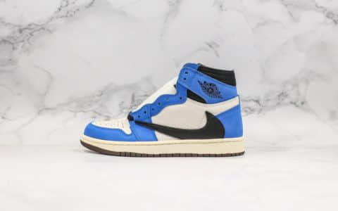 乔丹Air Jordan 1 Retro High OG纯原版本蓝色倒钩高帮实战篮球鞋 货号：CD4487-102